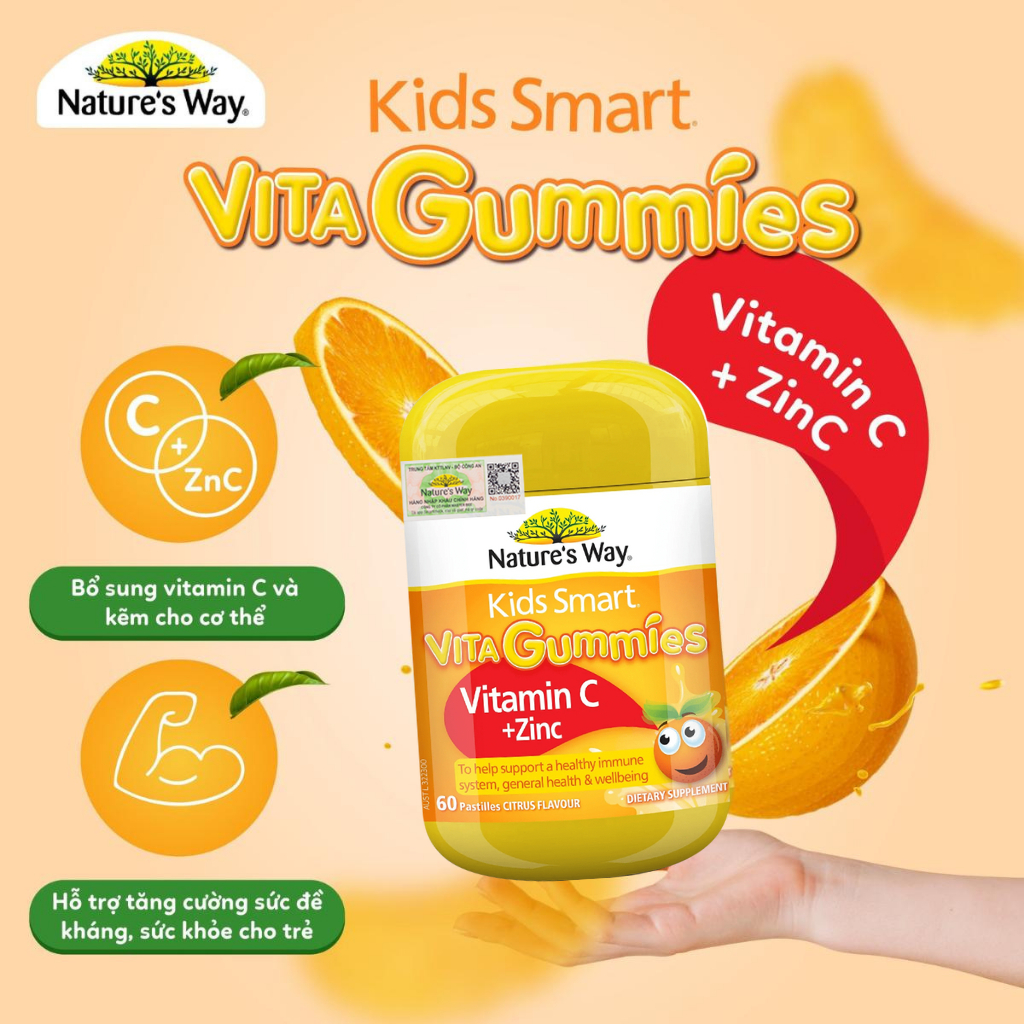 Ảnh Kẹo Dẻo Vi Chất Nature's Way Vita Gummies Chính Hãng Từ Úc Bổ Sung Vitamin Và Khoáng Chất Cho Bé 2