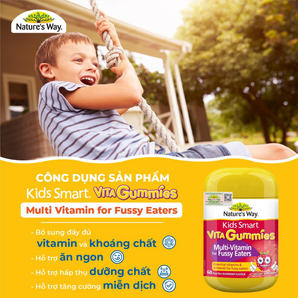 Ảnh Kẹo Dẻo Vi Chất Nature's Way Vita Gummies Chính Hãng Từ Úc Bổ Sung Vitamin Và Khoáng Chất Cho Bé 4