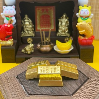 Thỏi Vàng mini Phong Thủy Thần Tài - Tài Lộc May Mắn Quà tặng Đồ trang trí