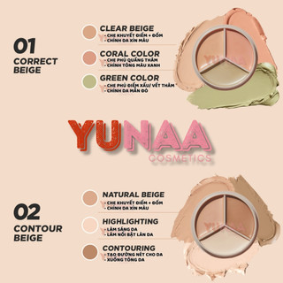 [Y213] Che Khuyết Điểm ĐA NĂNG 3 Ô THE SAEM Cover Perfection Triple Pot Concealer