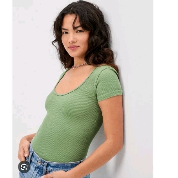 (Sale) Áo bodysuite AE* bigsize - dư xịn (40-69kg)