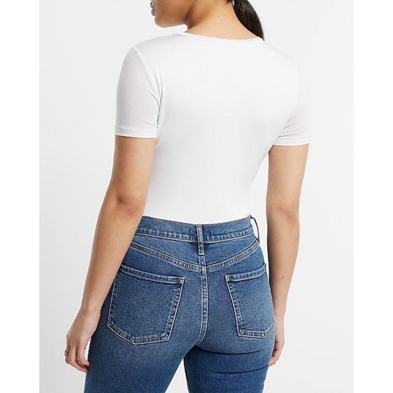 (Sale) Áo thun nữ ngắn tay cổ tròn 2 lớp Ex* bigsize - dư xịn (45-64kg)