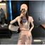 Set bộ thời trang kết hợp áo croptop