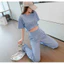 Set bộ thời trang kết hợp áo croptop