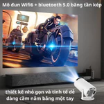 Máy Chiếu Mini HY300 Full HD 1080P – Hỗ Trợ 4K – Android 11 – Loa 3W – Chiếu 130 Inch – Xem Phim Gia Đình — ảnh 3