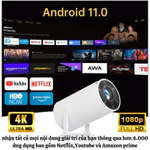 Máy Chiếu Mini HY300 Full HD 1080P – Hỗ Trợ 4K – Android 11 – Loa 3W – Chiếu 130 Inch – Xem Phim Gia Đình — ảnh 2