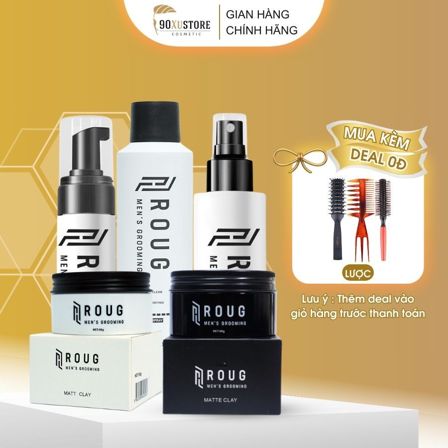 Sáp Vuốt Tóc ROUG, Gôm xịt tóc, Bọt tạo kiểu tóc, Xịt tạo phồng tóc ...