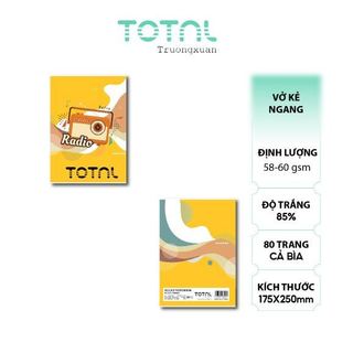 Vở kẻ ngang Total Retro - 80 trang