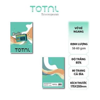 Vở kẻ ngang Total Retro - 80 trang