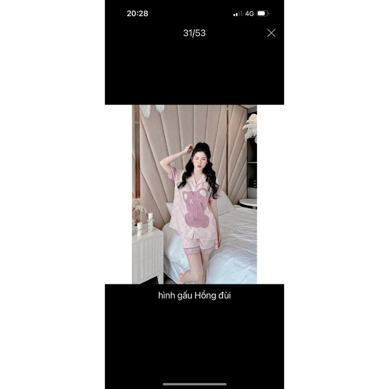 Gấu Hồng bear đùi
