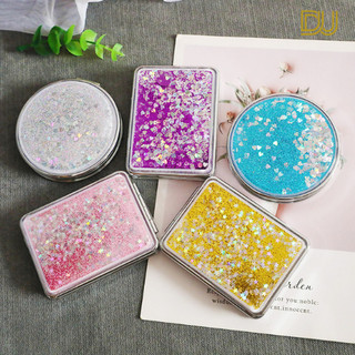 Gương mini cầm tay 2 mặt cute gấp gọn bỏ túi tiện dụng