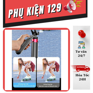 Gậy chụp hình Selfie P180/P185 có tay quay video xoay 360 độ 1.8m hàng hãng 4 chân siêu chắc chắn quay livetream tiktok