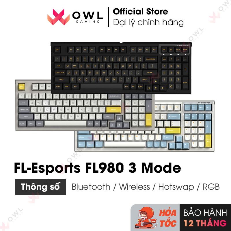 Bàn phím cơ FL-Esports FL980 3 Mode (Hàng chính hãng) | Shopee Việt Nam