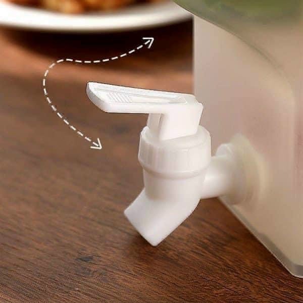 Bình đựng nước trà, nước trái cây, nước ép.. bằng nhựa dung tích 3,5L có vòi dễ dàng lấy nước-Bình nước làm mát tủ lạnh.