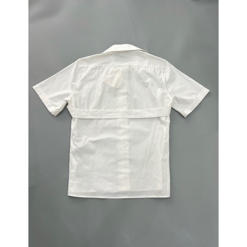 ⚡️[Hight Quality] Áo Sơ Mi G.V C Black And White Logo - Điểm Nhấn Dây Cài Tháo Rời Cao Cấp - Qccc Hottrend