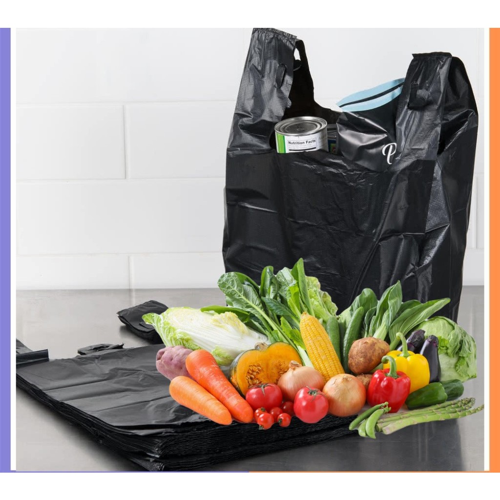 (KT 50x80) 1 Kg Túi đựng rác đen có quai đủ size - Túi rác công nghiệp ...