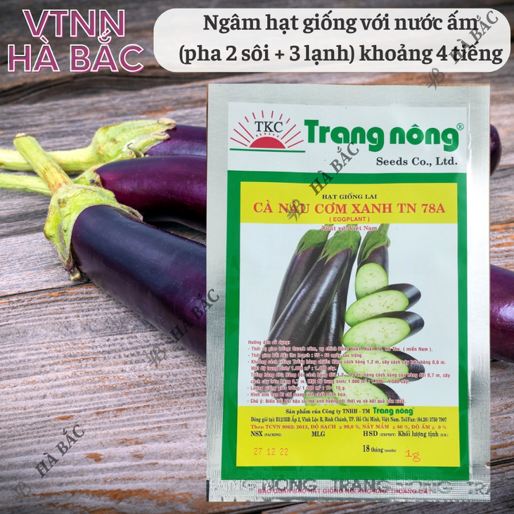 Cà Nâu Cơm Xanh TN78A Trang Nông (1gram), hạt giống nảy mầm tốt, năng suất cao, trông quanh năm - Hạt giống Hà Bắc