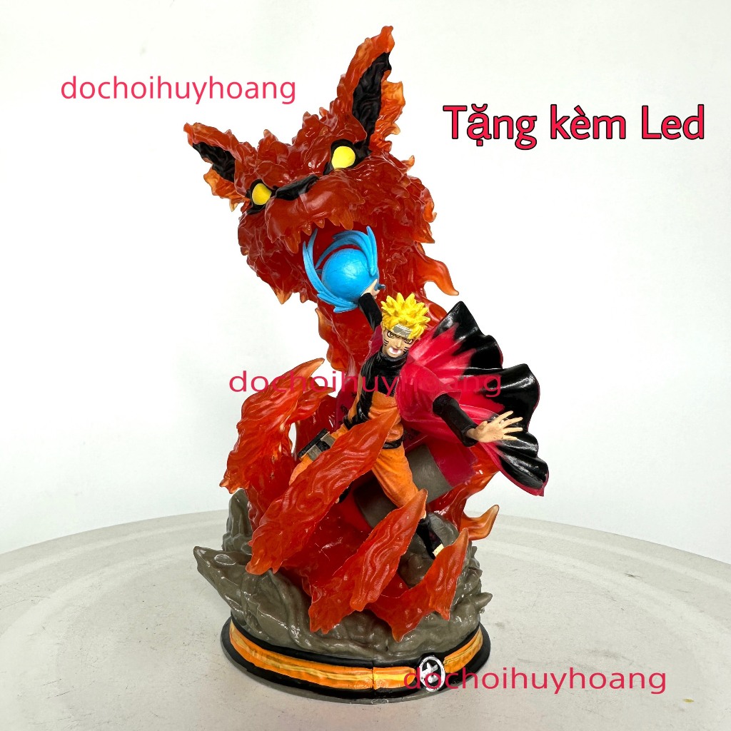 Mô hình nhân vật Naruto Cửu Vĩ Rasengan Naruto Hiền Nhân Thuật cao 21cm ...