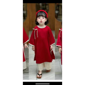 áo dài lửng cho bé