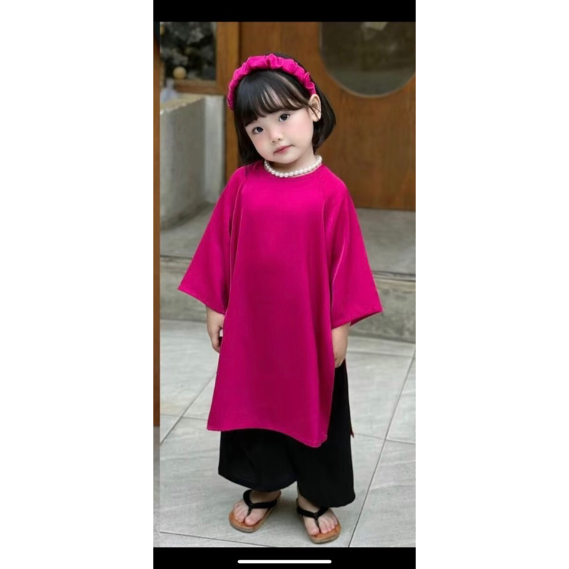 áo dài lửng cho bé