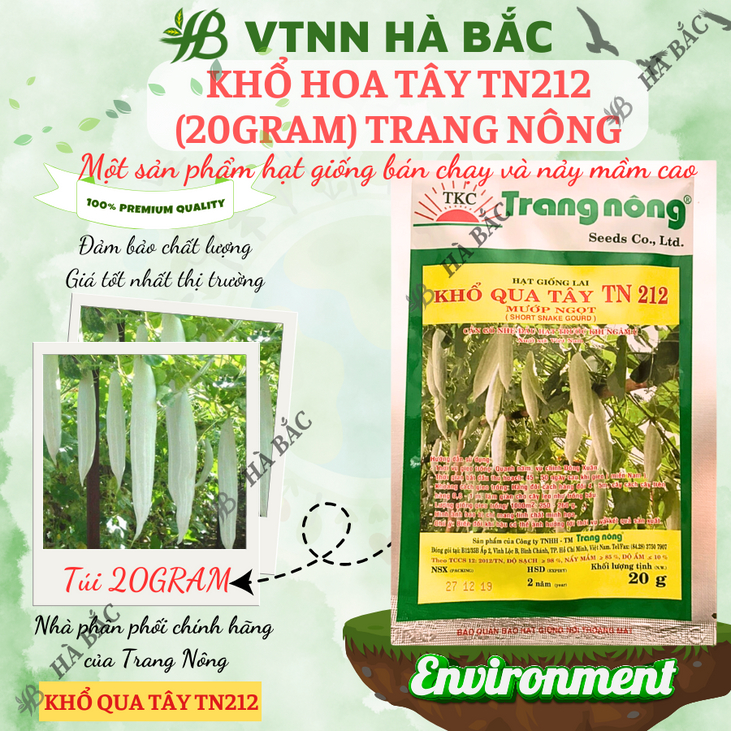 Khổ Hoa Tây TN212 Trang Nông (20gram), hạt giống nảy mầm tốt, năng suất cao, trông quanh năm - Hạt giống Hà Bắc