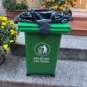1 KG Túi Đựng Rác Công Nghiệp Có Quai tự phân huỷ bảo vệ môi trường Vừa cho Thùng 60l