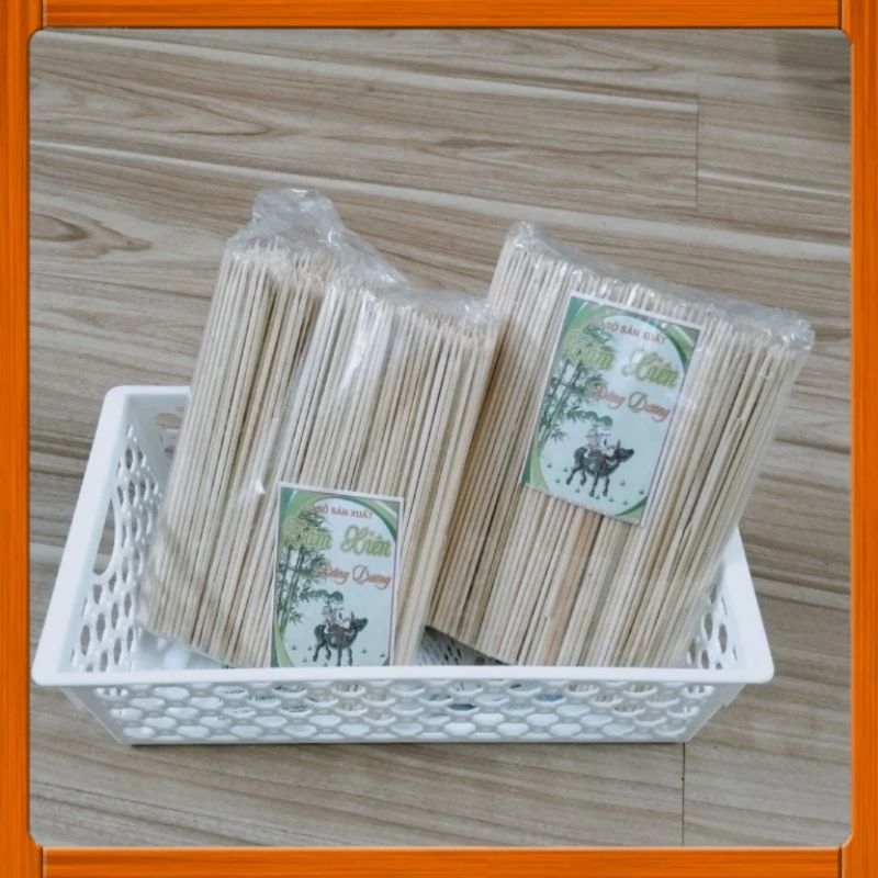 Que xiên tre thịt nướng, rau củ gói 500g | Shopee Việt Nam