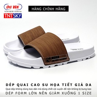 Dép Nam Quai Cao Su Họa Tiết Da DUWA - Hàng Chính Hãng - SH9071