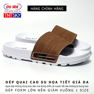 Dép Nam Quai Cao Su Họa Tiết Da DUWA - Hàng Chính Hãng - SH9071