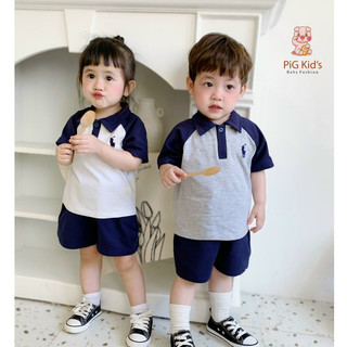 Bộ Polo thêu ngựa năng động cho bé 1-6 tuổi (9-23kg) N0123