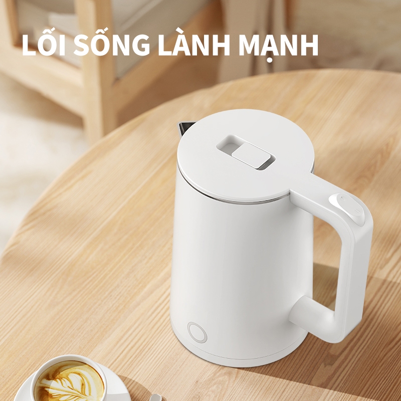 ICON Ấm Đun Nước Điện 2.3L Lòng Inox 304 - Đun Sôi Nhanh, Thiết Kế Đẹp, An Toàn & Tiện Lợi
