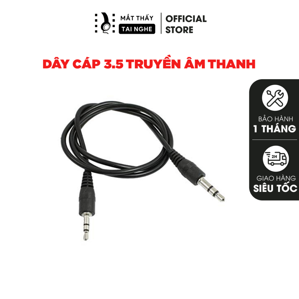 Dây cáp 3.5 cao cấp - kết nối LOA và các thiết bị nghe nhạc (Tivi ...