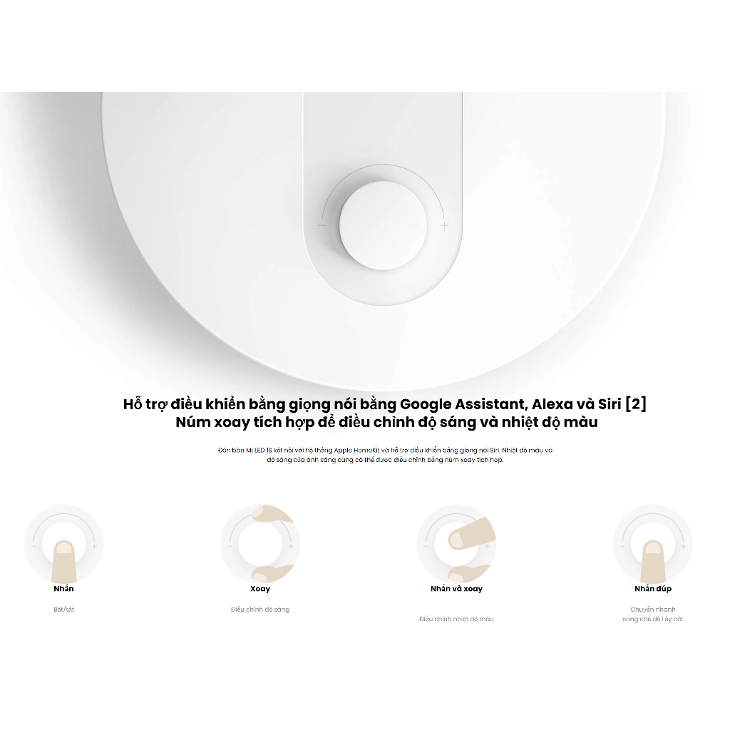 Đèn bàn Xiaomi Led Desk Lamp 1S Nhiệt độ màu 2600K-5000K 9W Kết nối App, Quang thông 520lm - Hàng chính hãng | BigBuy360 - bigbuy360.vn