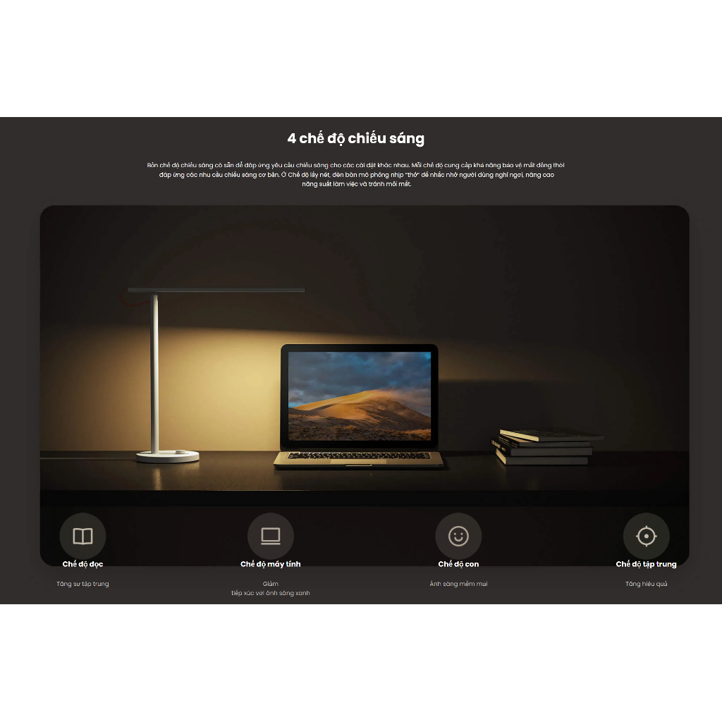 Đèn bàn Xiaomi Led Desk Lamp 1S Nhiệt độ màu 2600K-5000K 9W Kết nối App, Quang thông 520lm - Hàng chính hãng | BigBuy360 - bigbuy360.vn