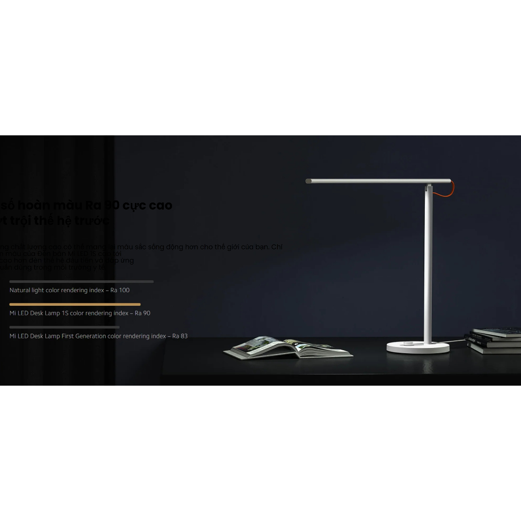 Đèn bàn Xiaomi Led Desk Lamp 1S Nhiệt độ màu 2600K-5000K 9W Kết nối App, Quang thông 520lm - Hàng chính hãng | BigBuy360 - bigbuy360.vn