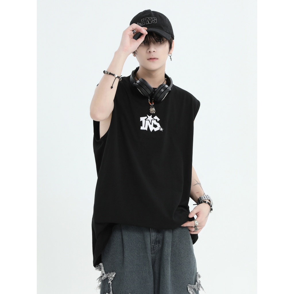 Áo Ba Lỗ Unisex Tank Top In Họa Tiết INS-STAR REDLABEL Áo Ba Lỗ Sát Nách Nam Nữ Cotton Cá Tính TT32