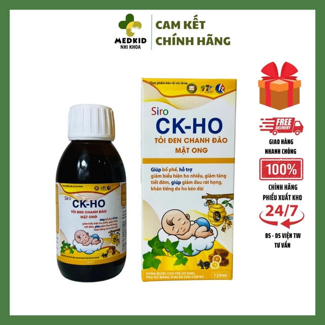 Siro ho tỏi đen chanh đào mật ong CK-HO 125ml