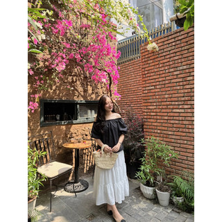 Chân váy tầng dáng dài form xòe thiết kế Ma Vie