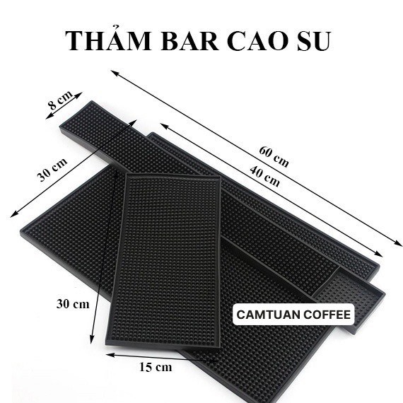 Thảm Lót Cao Su Quầy Bar, pha chế bằng cao su chống trượt nhiều kích cỡ, chắc chắn, dày đẹp