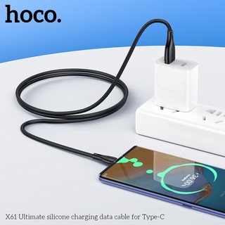Cáp sạc nhanh Hoco X61 USB to TypeC 3A, dài 1M (màu Random)