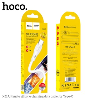 Cáp sạc nhanh Hoco X61 USB to TypeC 3A, dài 1M (màu Random)