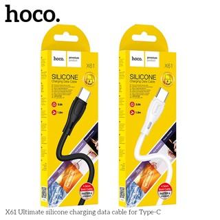 Cáp sạc nhanh Hoco X61 USB to TypeC 3A, dài 1M (màu Random)