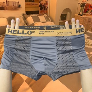 Quần Lót Nam Boxer, Quần Sịp Đùi Chất Lụa Lạnh Thông Hơi Mặc Phê Hết Nấc SN01