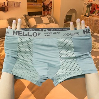 Quần Lót Nam Boxer, Quần Sịp Đùi Chất Lụa Lạnh Thông Hơi Mặc Phê Hết Nấc SN01