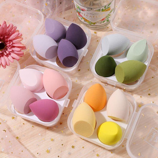 Hộp Kem Nền Trang Điểm 4 Giác Hút Siêu Mềm Hình Giọt Nước
