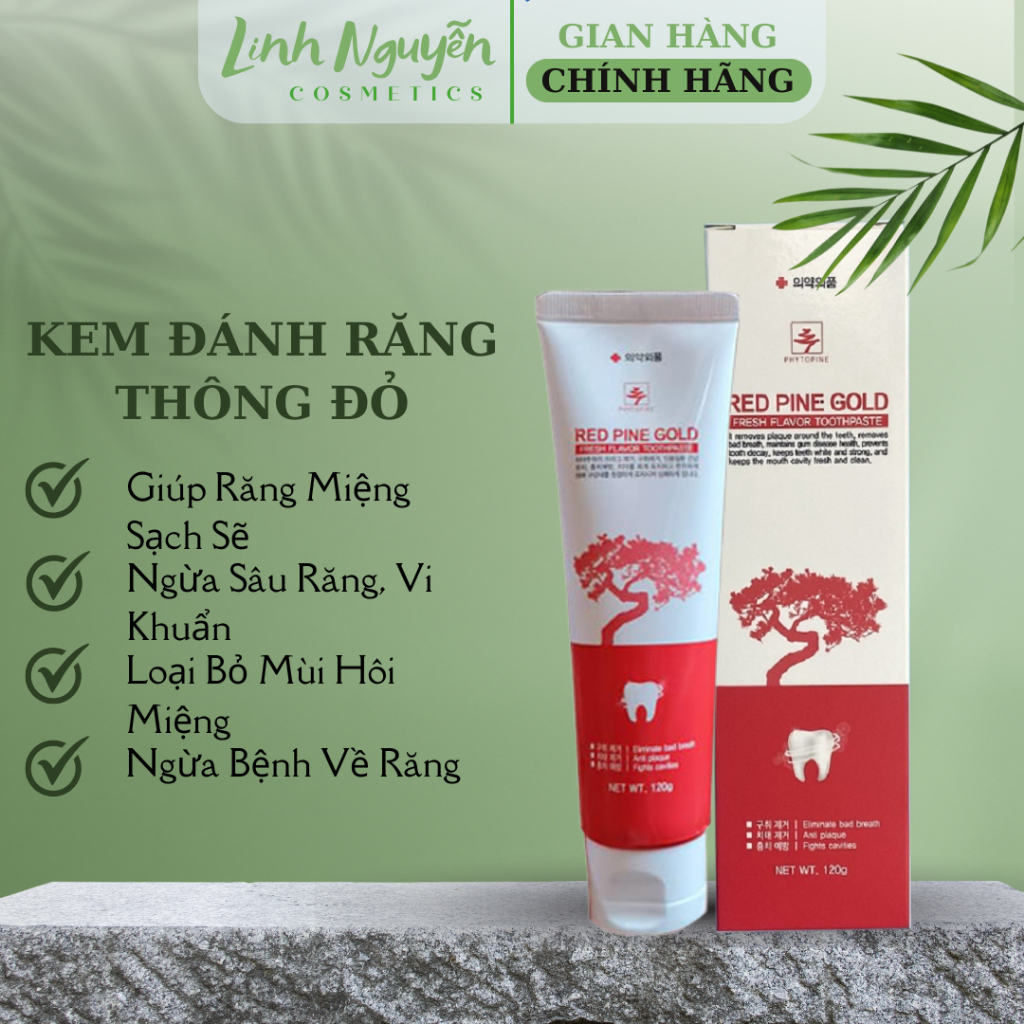 [ Hàng Chuẩn ] Kem Đánh Răng Tinh Dầu Thông Đỏ Red Pine Gold Fresh ...