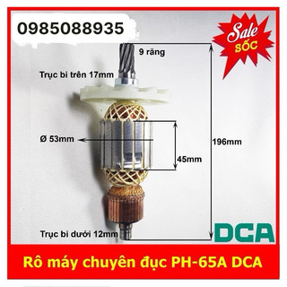 (Hàng DCA) Rô máy chuyên đục bê tông AZG15 AZG03-15 DCA PH65A 9 răng