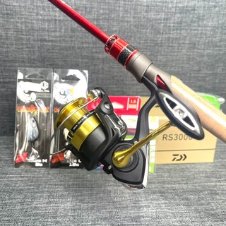 [LK HÒA] COMBO CHUYÊN LURE CẦN LK, MÁY ĐỨNG RS, MỒI, DÙ FULL BỘ 07 SẢN PHẨM
