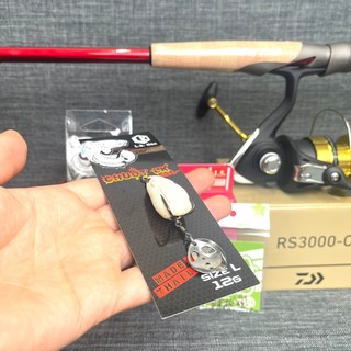 [LK HÒA] COMBO CHUYÊN LURE CẦN LK, MÁY ĐỨNG RS, MỒI, DÙ FULL BỘ 07 SẢN PHẨM