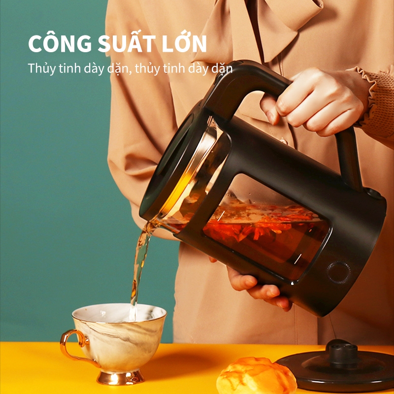 ICON Ấm đun nước điện 2 Lít Ấm đun nước điện đun sôi nhanh Đun Sôi Cực Nhanh Smart Gadgets Ấm Siêu Tốc Thủy Tinh